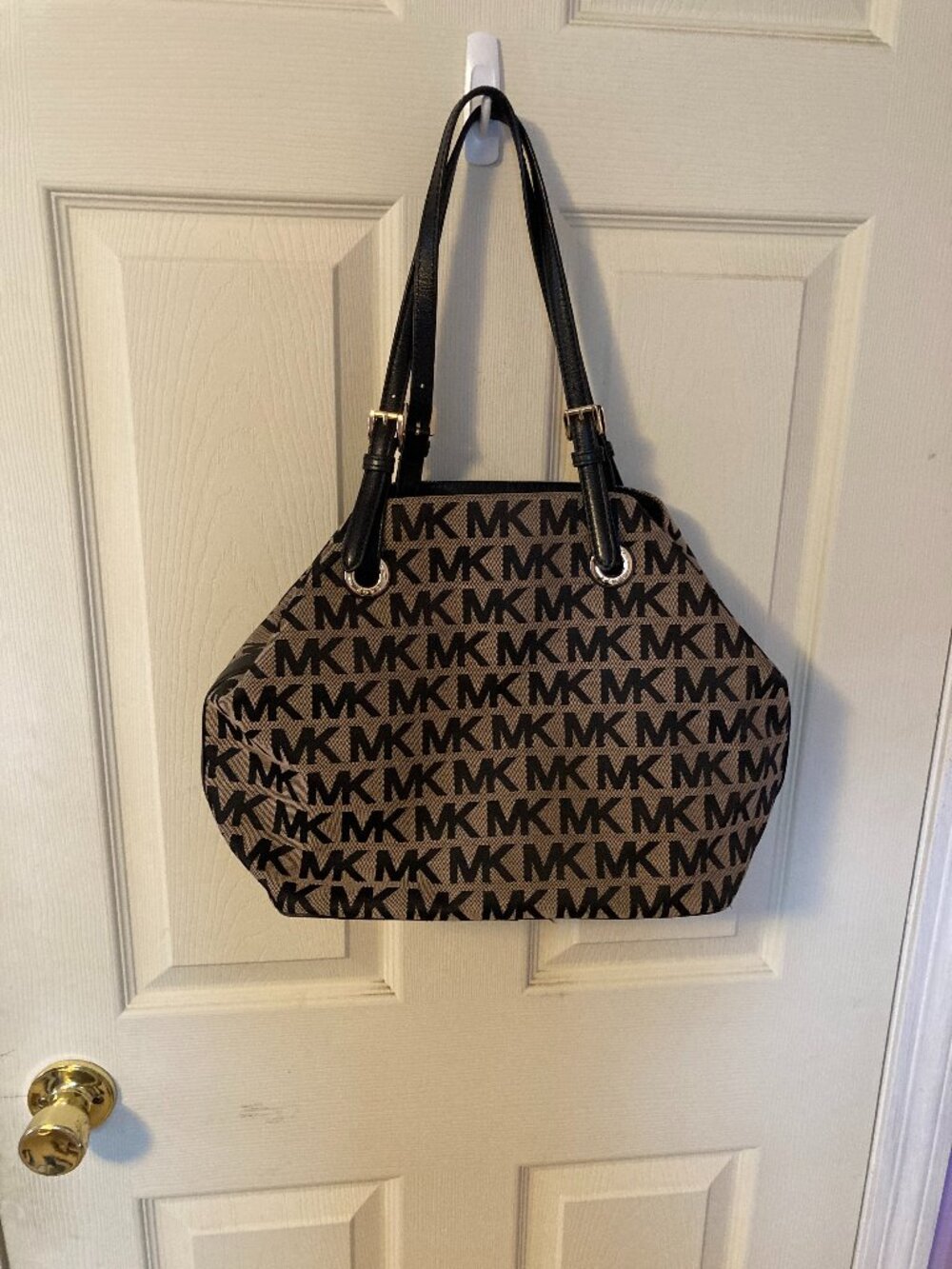 Vintage Michael Kors Black Jet Set Grab Handbag Purse